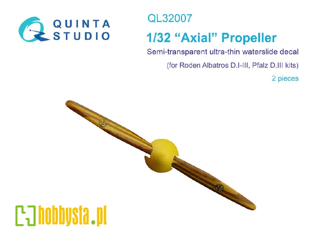 Wooden Propellers Axial (For Roden Kits) - zdjęcie 1