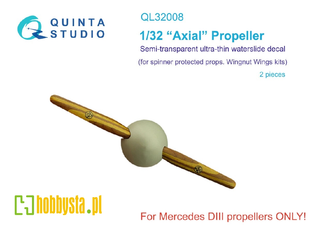 Wooden Propellers Axial (For Wingnut Wings Kits) - zdjęcie 1