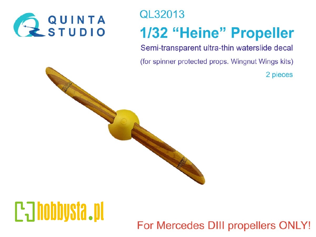 Wooden Propellers Heine (For Wingnut Wings Kits) - zdjęcie 1 Wooden Propellers Heine (For Wingnut Wings Kits) - zdjęcie 1