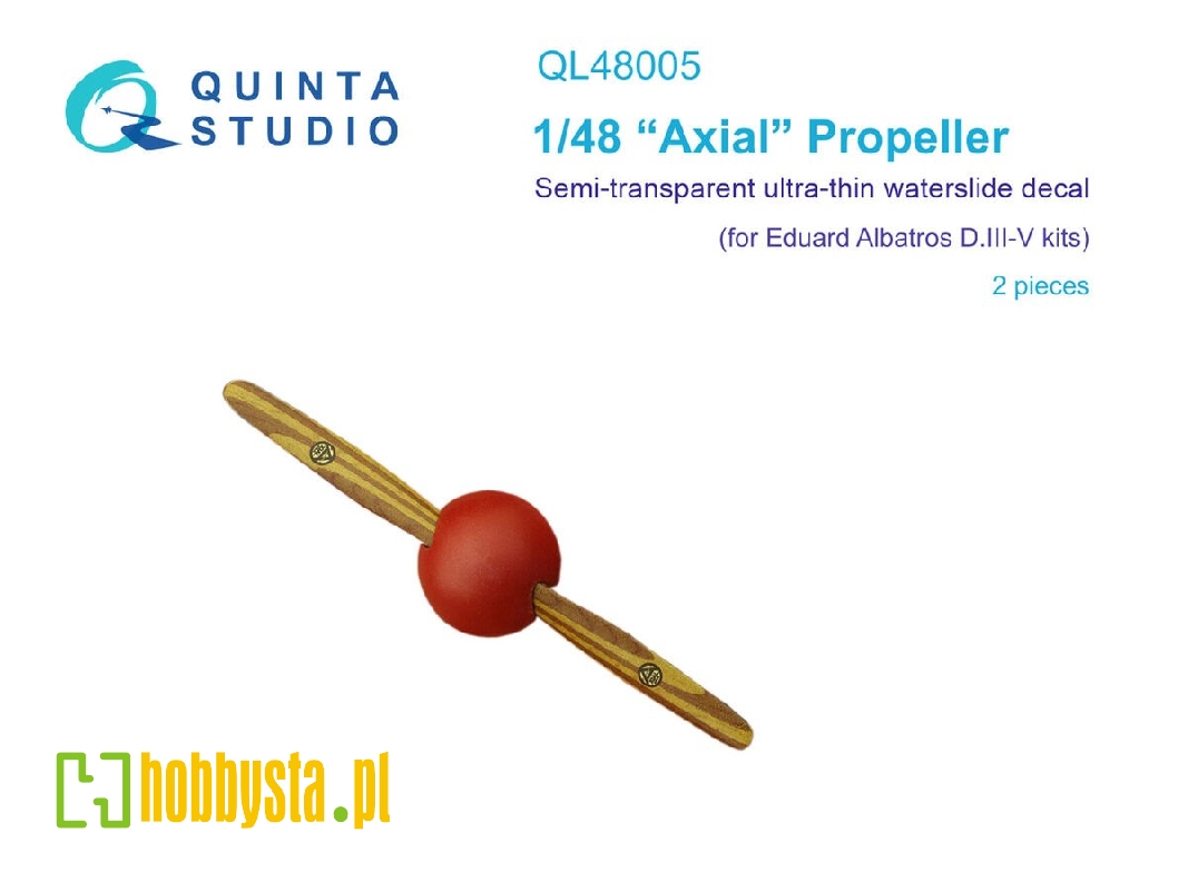 Axial Propeller (For Albatros D.Iii - D.V Eduard Kits) - zdjęcie 1 Axial Propeller (For Albatros D.Iii - D.V Eduard Kits) - zdjęcie 1