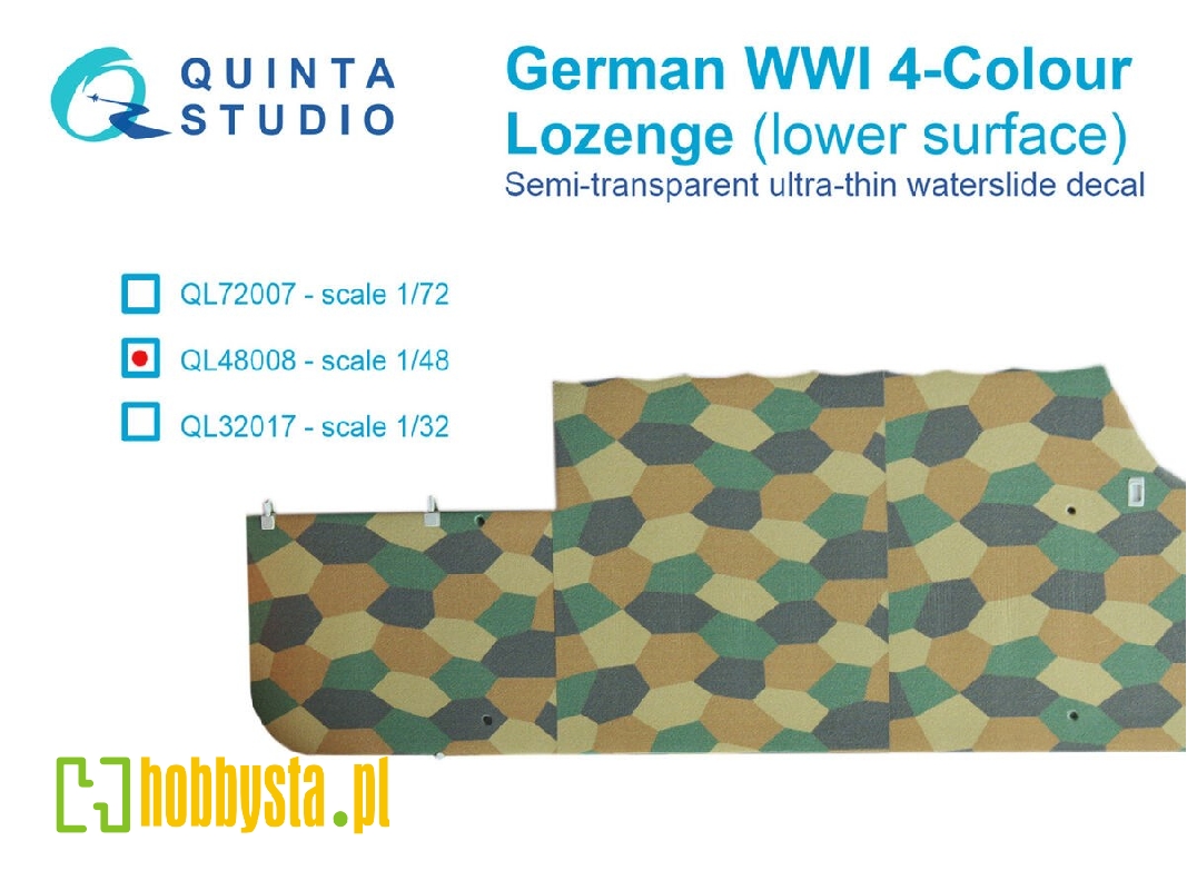 German Wwi 4-colour Lozenge (Lower Surface) - zdjęcie 1 German Wwi 4-colour Lozenge (Lower Surface) - zdjęcie 1