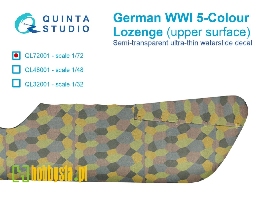 German Wwi 5-colour Lozenge (Upper Surface) - zdjęcie 1 German Wwi 5-colour Lozenge (Upper Surface) - zdjęcie 1