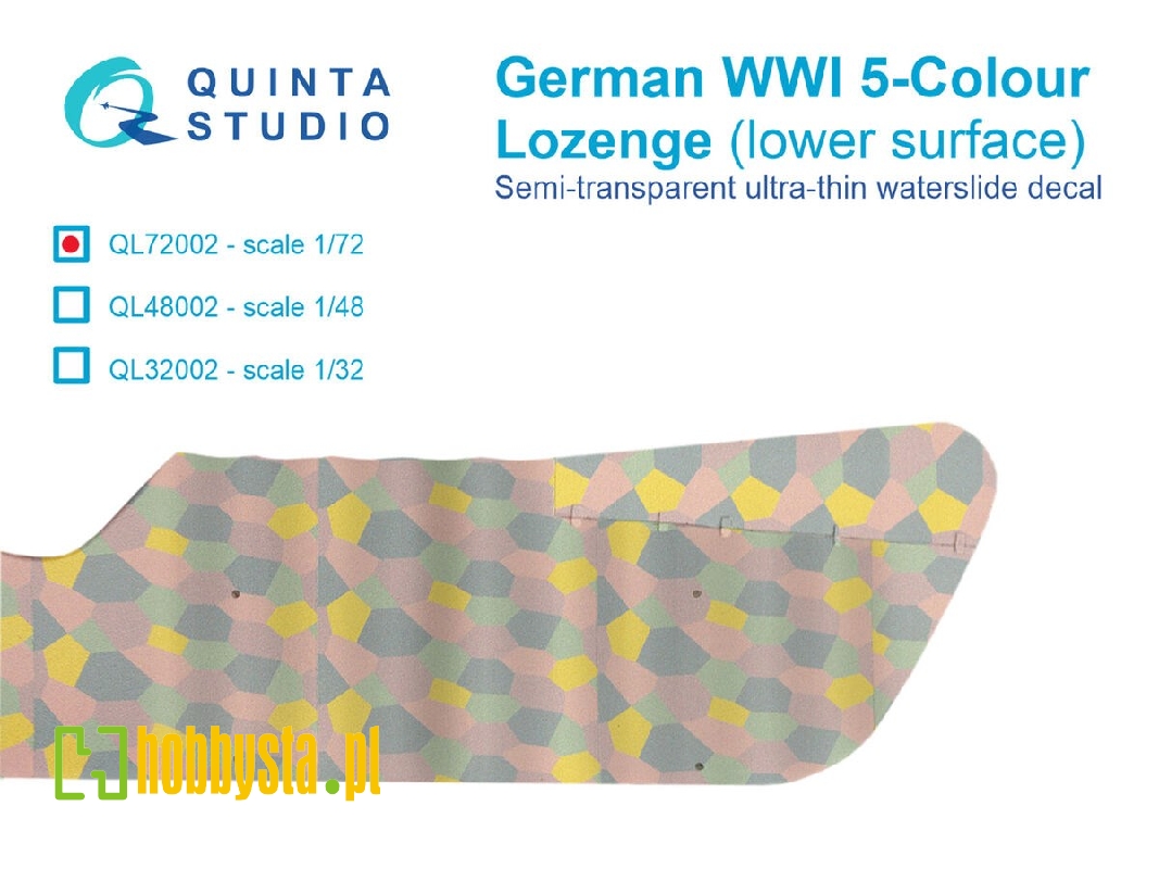 German Wwi 5-colour Lozenge (Lower Surface) - zdjęcie 1 German Wwi 5-colour Lozenge (Lower Surface) - zdjęcie 1