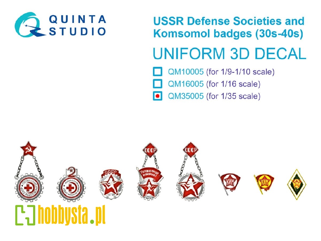 Ussr Defense Societies And Komsomol Badges (1930s - 1940s) - zdjęcie 1