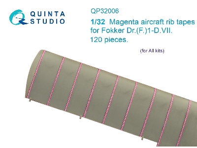 Fokker Dr. (F.)i-d.Vii - Magenta Rib Tapes (For All Kits) - zdjęcie 1