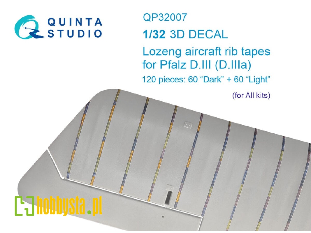 Pfalz Diii-diiia - Lozenge Rib Tapes (For All Kits) - zdjęcie 1 Pfalz Diii-diiia - Lozenge Rib Tapes (For All Kits) - zdjęcie 1