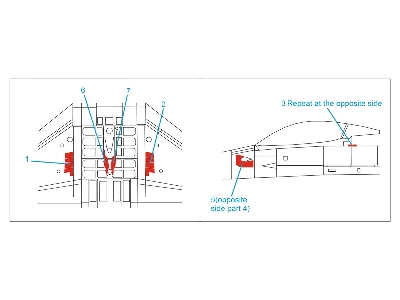 General Dynamics F-16 Block 30/32 - Reinforcement Plates (For Tamiya Kits) - zdjęcie 5