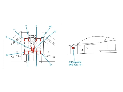 General Dynamics F-16 Block 40/42 - Reinforcement Plates (For Tamiya Kits) - zdjęcie 5