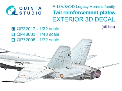 Mcdonnell Douglas F/A-18a/B/C/D - Tail Reinforcement Plates (For All Kits) - zdjęcie 1