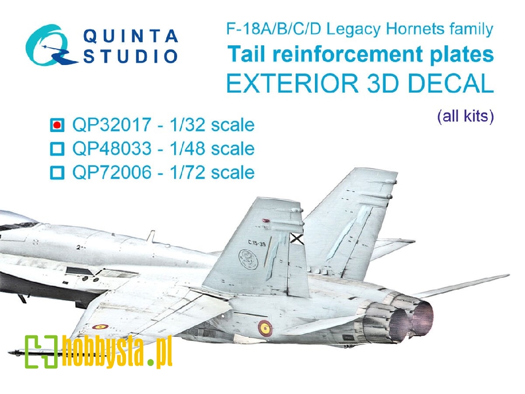 Mcdonnell Douglas F/A-18a/B/C/D - Tail Reinforcement Plates (For All Kits) - zdjęcie 1