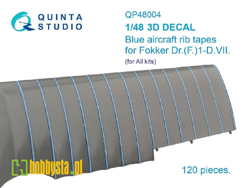 Fokker Dr.(F)i-d.Vii - Blue Rib Tapes (For All Kits) - zdjęcie 1 Fokker Dr.(F)i-d.Vii - Blue Rib Tapes (For All Kits) - zdjęcie 1