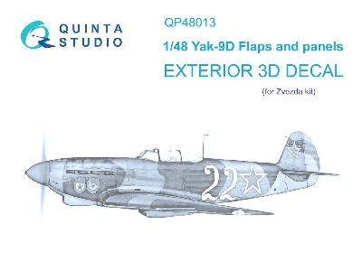 Yakovlev Yak-9 D - Exterior Set (For Zvezda Kits) - zdjęcie 1