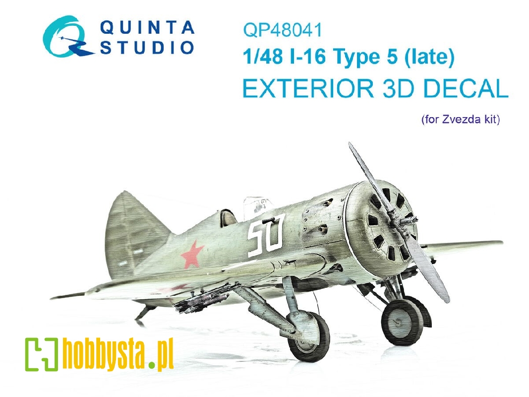 Polikarpov I-16 Type 5 (Late) - Exterior Set (For Zvezda Kits) - zdjęcie 1 Polikarpov I-16 Type 5 (Late) - Exterior Set (For Zvezda Kits) - zdjęcie 1