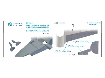 Lagg-3 Series 66 - Flaps And Undercarriage Covers (For Zvezda Kits) - zdjęcie 9