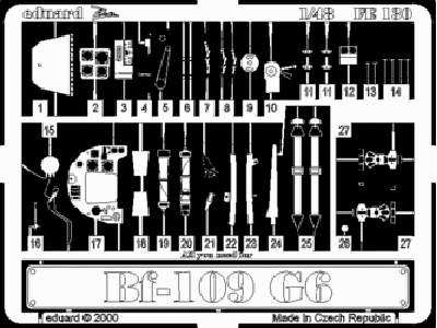  Bf 109G-6 1/48 - Academy Minicraft - blaszki - zdjęcie 1