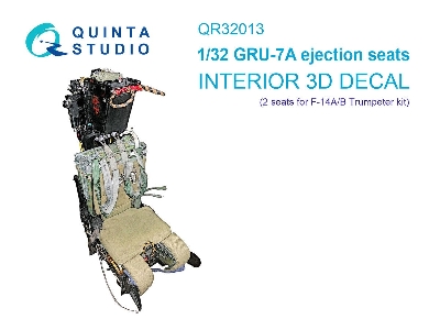 F-14 A/B - Gru-7a Ejection Seats 3d Interior Decal 2 Pcs (For Trumpeter Kits) - zdjęcie 1