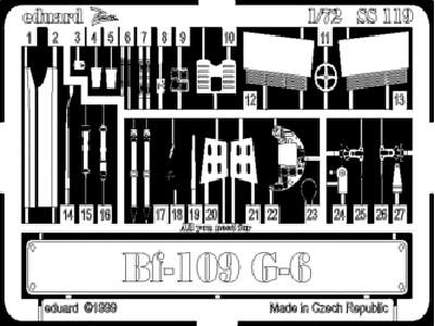  Bf 109G-6 1/72 - Italeri - blaszki - zdjęcie 1