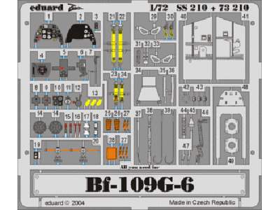  Bf 109G-6 1/72 - Hasegawa - blaszki - zdjęcie 1