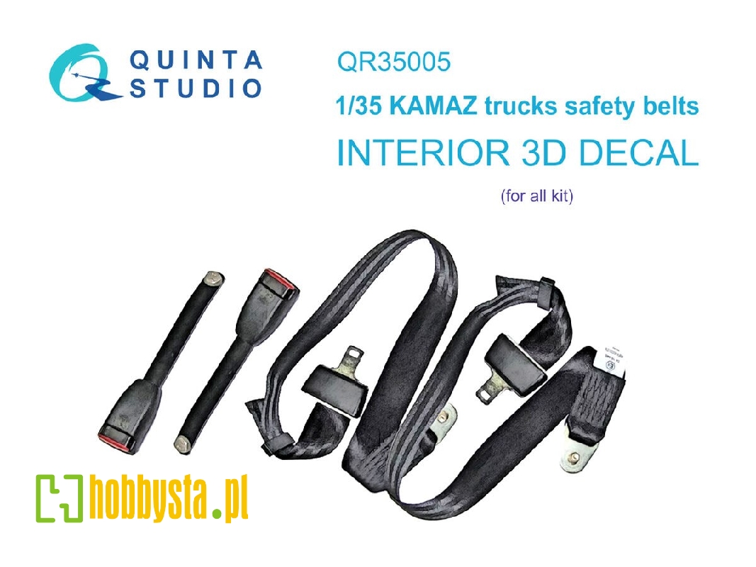 Kamaz Trucks Safety Belts - 3d-printed & Coloured On Decal Paper (For All Kits) - zdjęcie 1 Kamaz Trucks Safety Belts - 3d-printed & Coloured On Decal Paper (For All Kits) - zdjęcie 1