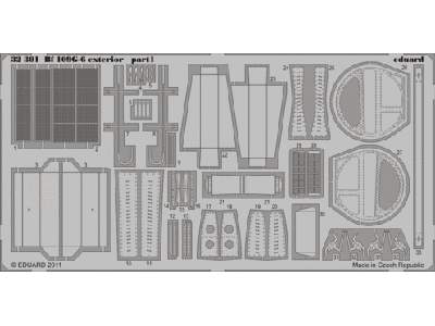  Bf 109G-6 exterior 1/32 - Trumpeter - blaszki - zdjęcie 1