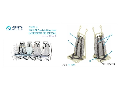 Sikorsky H-60 Family - Folding Seats 2 Pcs (For Kitty Hawk Kits) - zdjęcie 8
