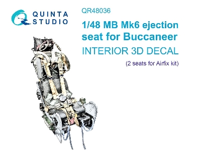 Buccaneer - Mb Mk.6 Ejection Seat 3d Interior Decal (For Airfix Kits) - zdjęcie 1