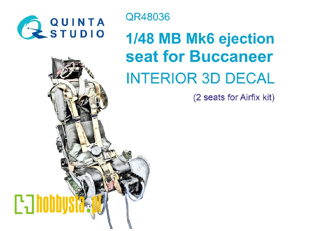Buccaneer - Mb Mk.6 Ejection Seat 3d Interior Decal (For Airfix Kits) - zdjęcie 1