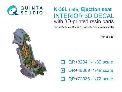 K-36l (Late) Ejection Seat - For Su-25 / Su-25sm Aircraft Since 2008 (For All Kits) - zdjęcie 1