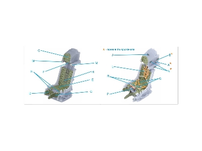 K-36l (Late) Ejection Seat - For Su-25 / Su-25sm Aircraft Since 2008 (For All Kits) - zdjęcie 9