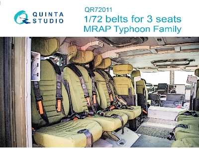 Mrap Typhoon Family - Seat Belts For 3 Seats 3d Interior Decal (For All Kits) - zdjęcie 1