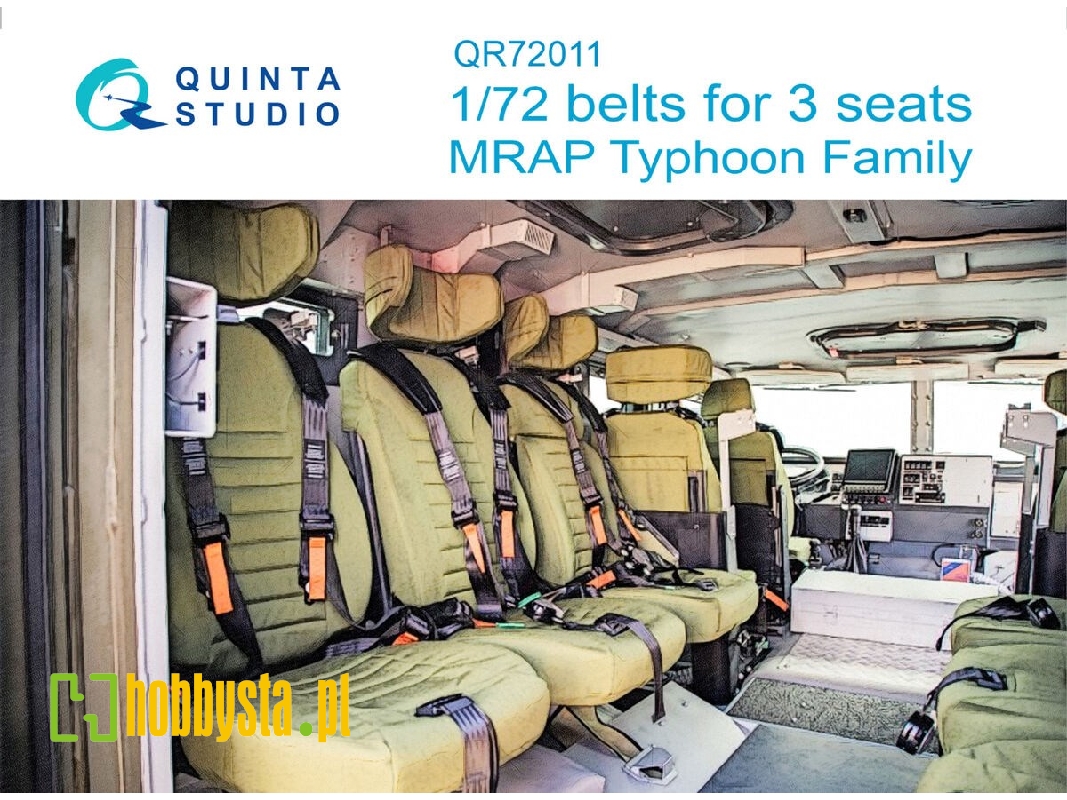 Mrap Typhoon Family - Seat Belts For 3 Seats 3d Interior Decal (For All Kits) - zdjęcie 1 Mrap Typhoon Family - Seat Belts For 3 Seats 3d Interior Decal (For All Kits) - zdjęcie 1