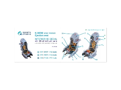 K-36dm (Initial Release) Ejection Seat - For Su-17m3/M4/Um3/22, Su-24, Mig-29 9-12 Early Aircraft (For All Kits) - zdjęcie 6