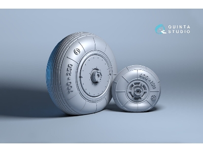 Kamov Ka-52 - Wheels With Separate Hubs And Weighted Tires (For Zvezda Kits) - zdjęcie 5