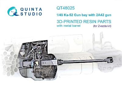 Kamov Ka-52 - Gun Bay With 2a42 Gun (For Zvezda Kits) - zdjęcie 1