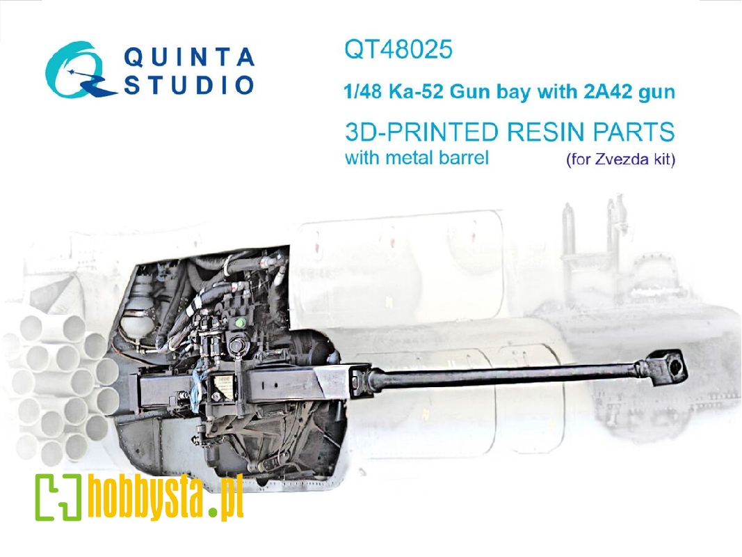 Kamov Ka-52 - Gun Bay With 2a42 Gun (For Zvezda Kits) - zdjęcie 1