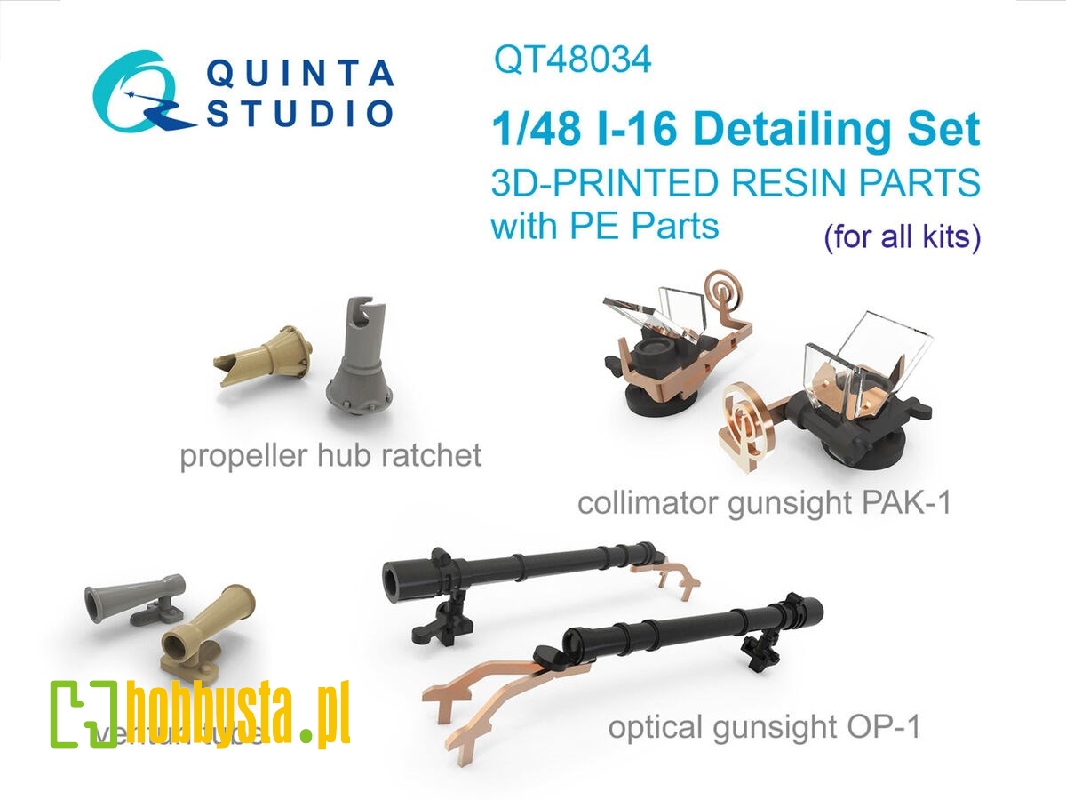 Polikarpov I-16 Detail Set: Propeller Hub Ratchet / Venturi Tube / Pak-1 Gunsight And Op-1 Gunsight (For All Kits) - zdjęcie 1