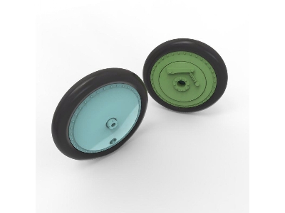 Polikarpov I-16 Wheels (Early Type) With Separate Hubs And Weighted Tires (For All Kits) - zdjęcie 6