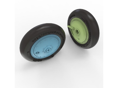 Polikarpov I-16 Wheels (Late Type) With Separate Hubs And Weighted Tires (For All Kits) - zdjęcie 5
