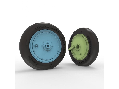 Polikarpov I-16 Wheels (Late Type) With Separate Hubs And Weighted Tires (For All Kits) - zdjęcie 6