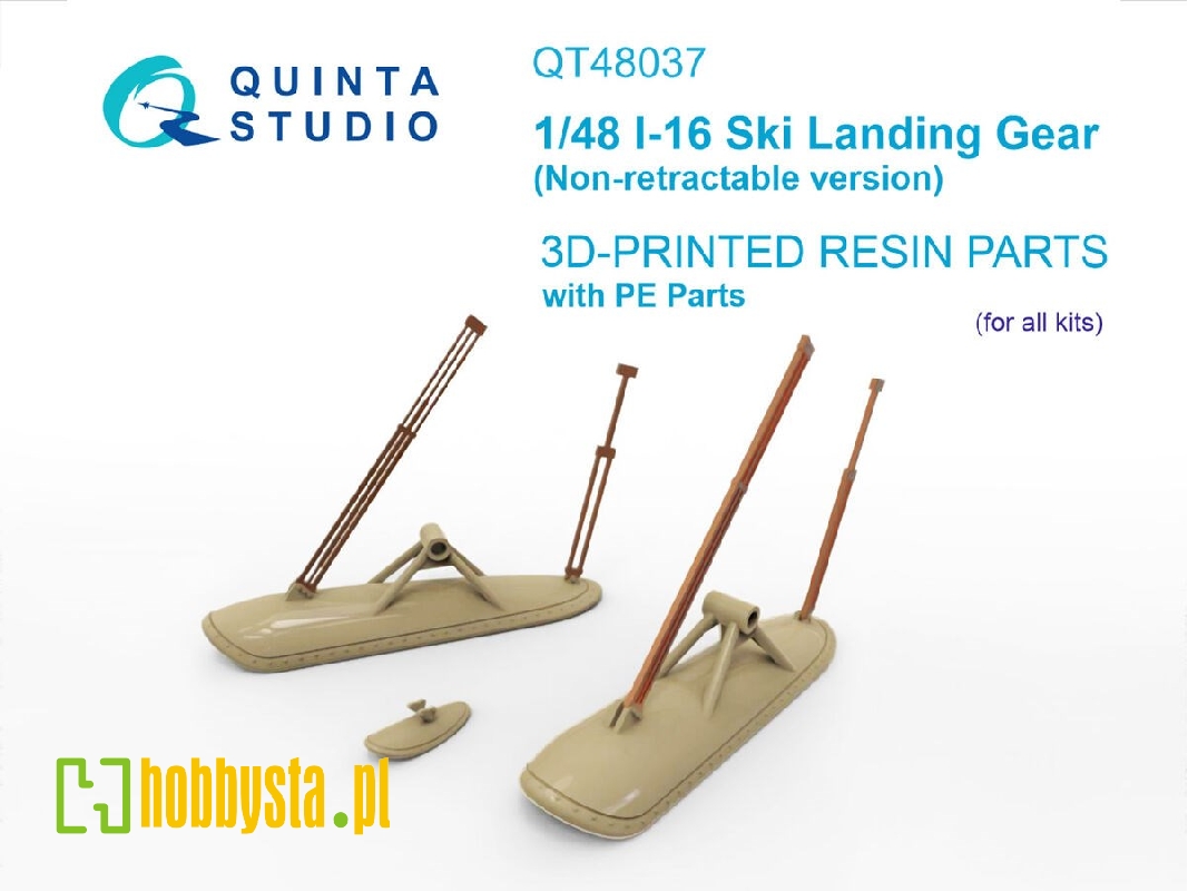 Poikarpov I-16 - Ski Landing Gear (Non-retractable Version / For All Kits) - zdjęcie 1 Poikarpov I-16 - Ski Landing Gear (Non-retractable Version / For All Kits) - zdjęcie 1