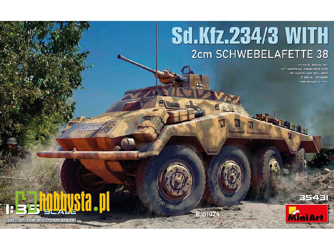 Sd.Kfz.234/3 With 2cm Schwebelafette 38 - zdjęcie 1 Sd.Kfz.234/3 With 2cm Schwebelafette 38 - zdjęcie 1