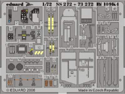  Bf 109K-4 1/72 - Fine Molds - blaszki - zdjęcie 1