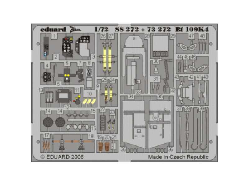 Bf 109K-4 1/72 - Fine Molds - blaszki - zdjęcie 1 Bf 109K-4 1/72 - Fine Molds - blaszki - zdjęcie 1