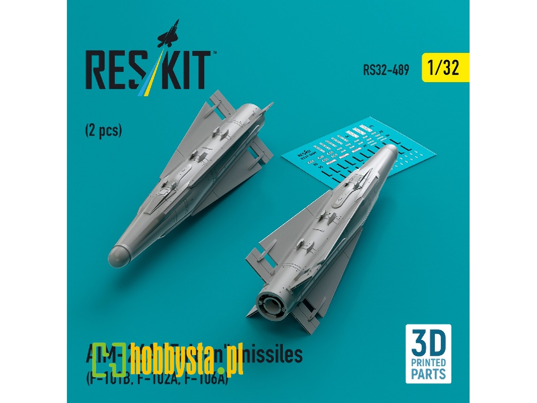 Aim-26a 'falcon' Missiles (2pcs) (F-101b, F-102a, F-106a) (3d Printed) - zdjęcie 1 Aim-26a 'falcon' Missiles (2pcs) (F-101b, F-102a, F-106a) (3d Printed) - zdjęcie 1