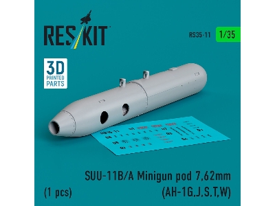 Suu-11b/A Minigun Pod 7,62mm (1 Pc) (Ah-1g/J/S/T/W) (3d Printed) - zdjęcie 1