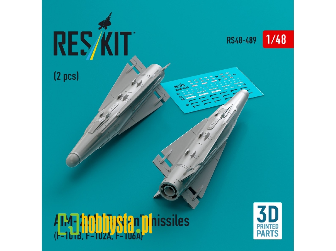 Aim-26a 'falcon' Missiles (2pcs) (F-101b, F-102a, F-106a) (3d Printed) - zdjęcie 1 Aim-26a 'falcon' Missiles (2pcs) (F-101b, F-102a, F-106a) (3d Printed) - zdjęcie 1