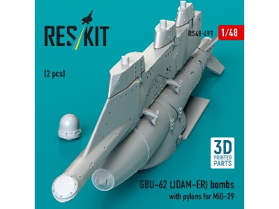 Gbu-62 (Jdam-er) Bombs With Pylons For Mig-29 (2pcs) (3d Printed) - zdjęcie 2