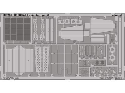  Bf 109G-10 exterior 1/32 - Hasegawa - blaszki - zdjęcie 1