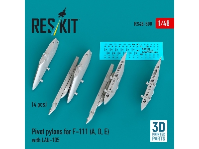Pivot Pylons For F-111 (A, D, E) With Lau-105 (4pcs) (3d Printed) - zdjęcie 1