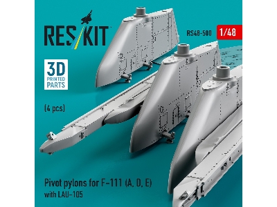 Pivot Pylons For F-111 (A, D, E) With Lau-105 (4pcs) (3d Printed) - zdjęcie 2